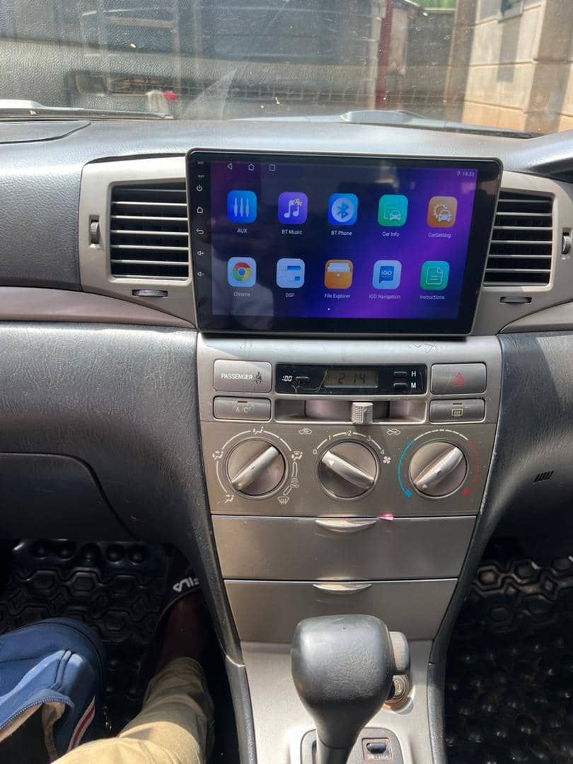 Android screen in Toyota Allion