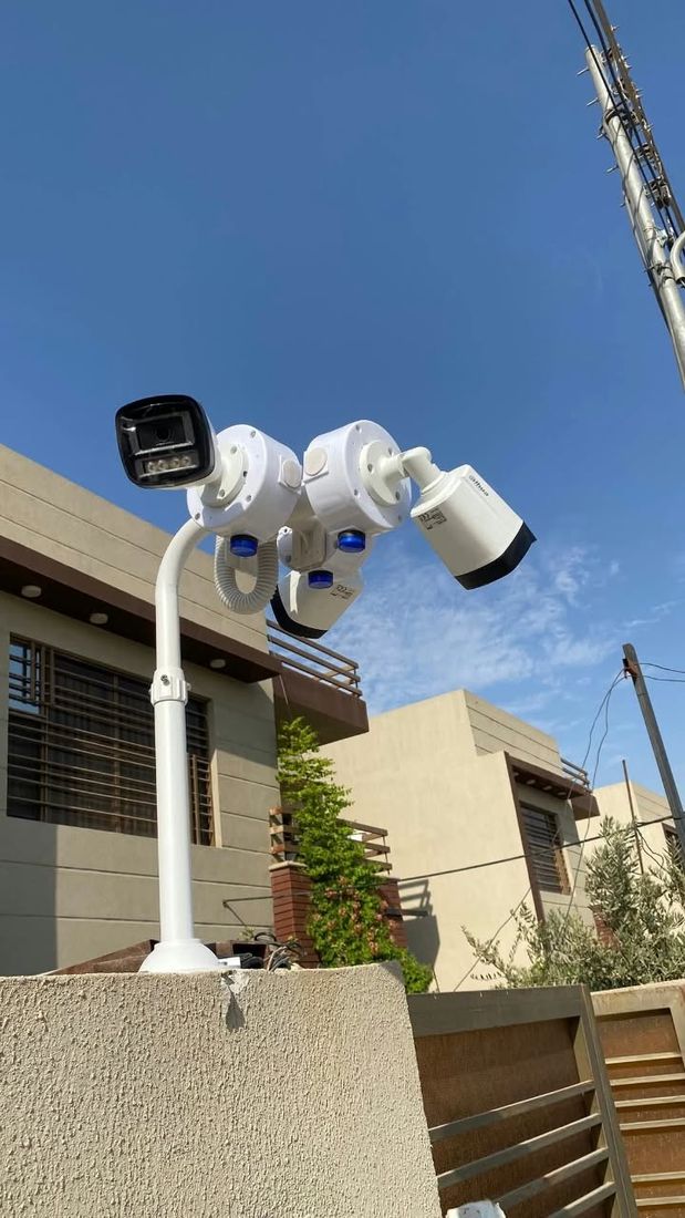 CCTV cameras installed on a wall
